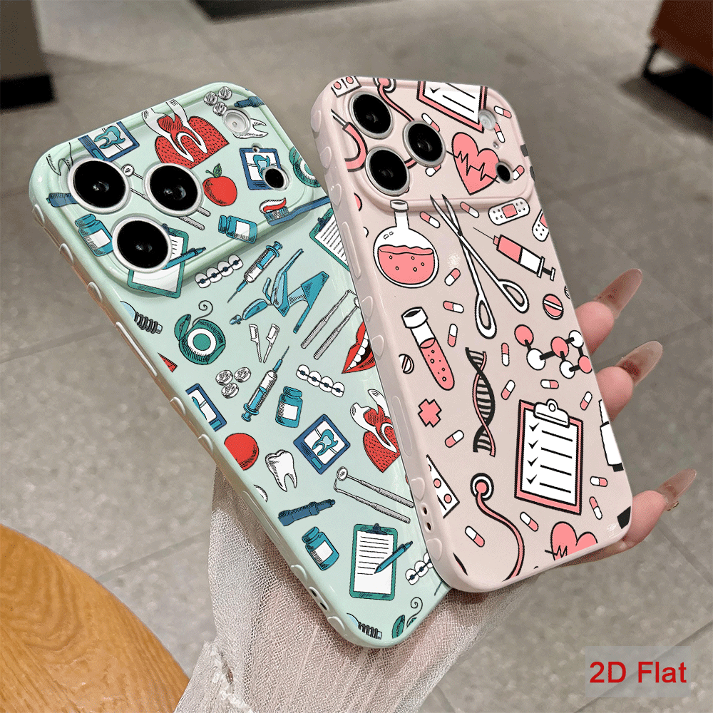 Health & Wellness Therapy Center - Casing Ponsel Motif Perawat Medis Kesehatan