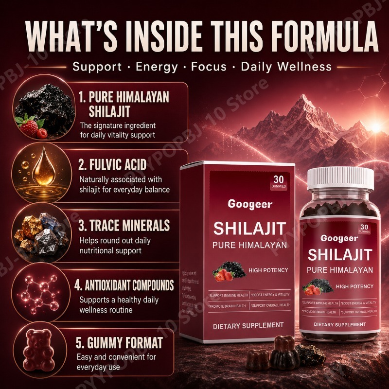 Health Wellness Gummies - Permen Jeli Shilajit Googeer Murni Himalaya