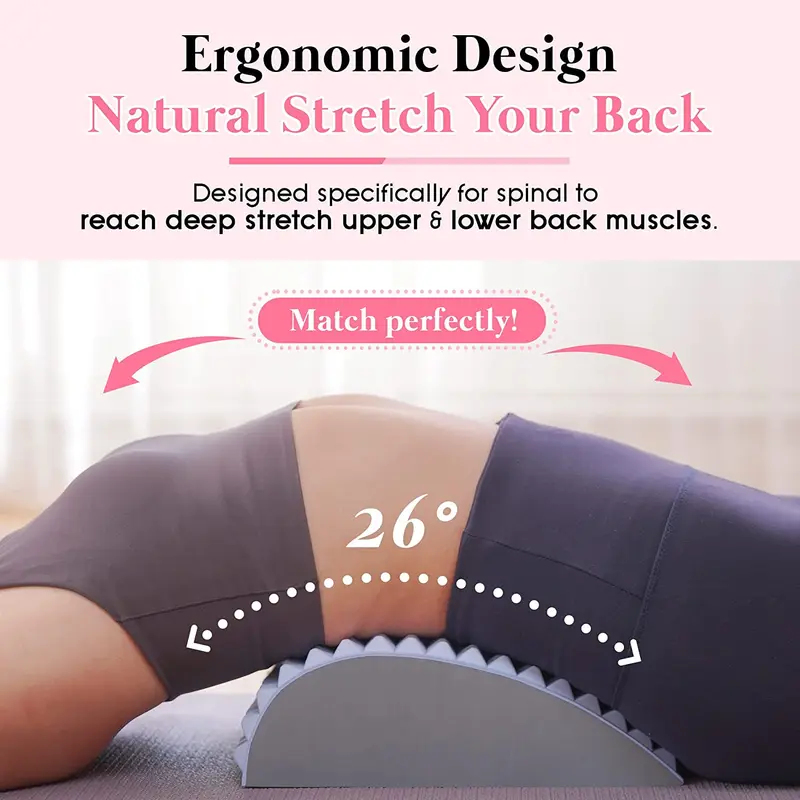 Posture Corrector Back Brace - Alat Peregangan Pereda Nyeri Punggung Bawah,