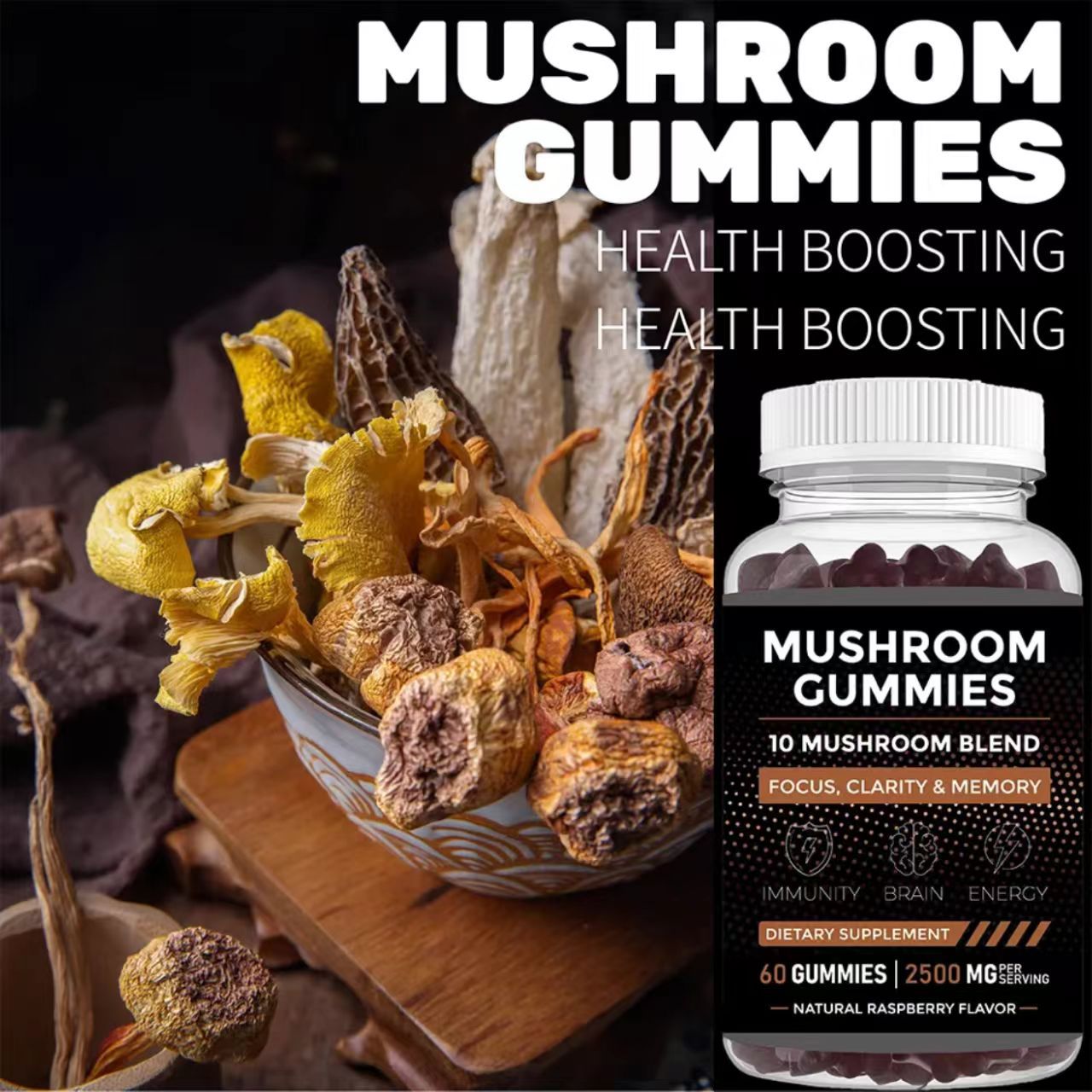 Health Wellness Gummies - Permen Jeli Jamur Mendukung Kesehatan Imunitas