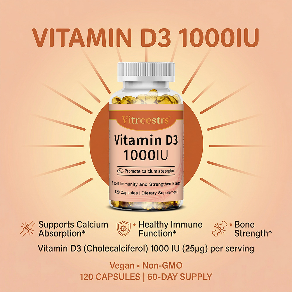 Kapsul Vitamin D3 1000 IU, Men - Health & Wellness Therapy Center ulasan dan harga