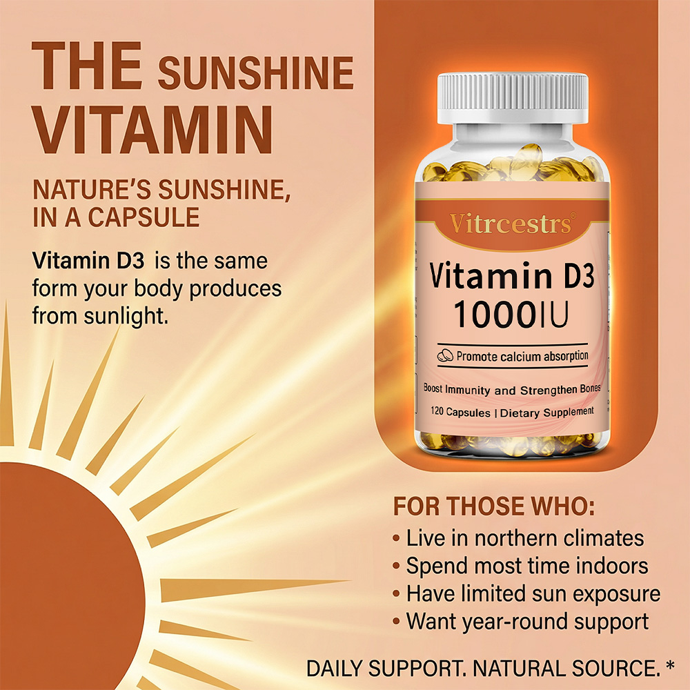 Kapsul Vitamin D3 1000 IU, Men - Health & Wellness Therapy Center ulasan dan harga