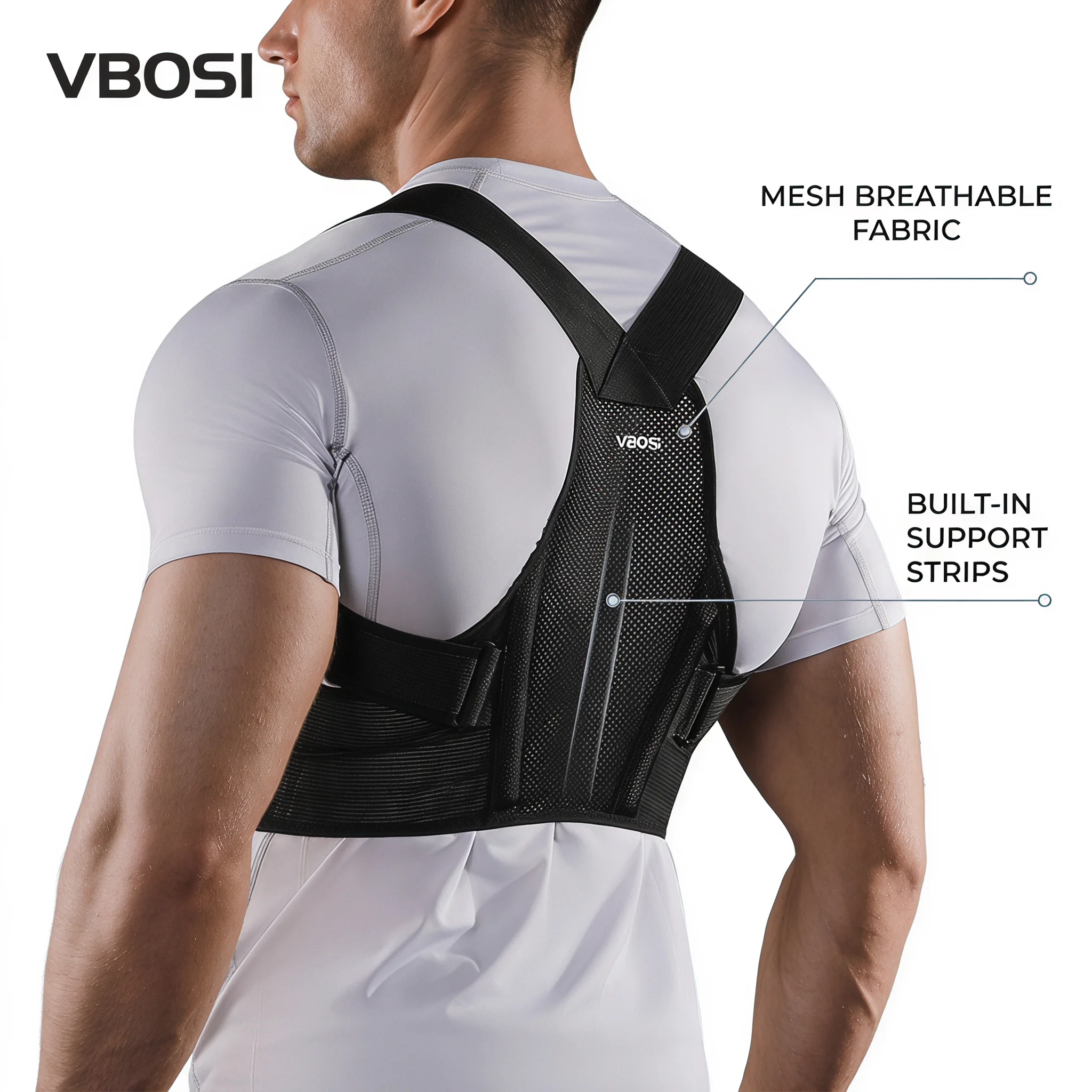 Penyangga Postur Tubuh VBOSI y - Posture Corrector Back Brace ulasan dan harga