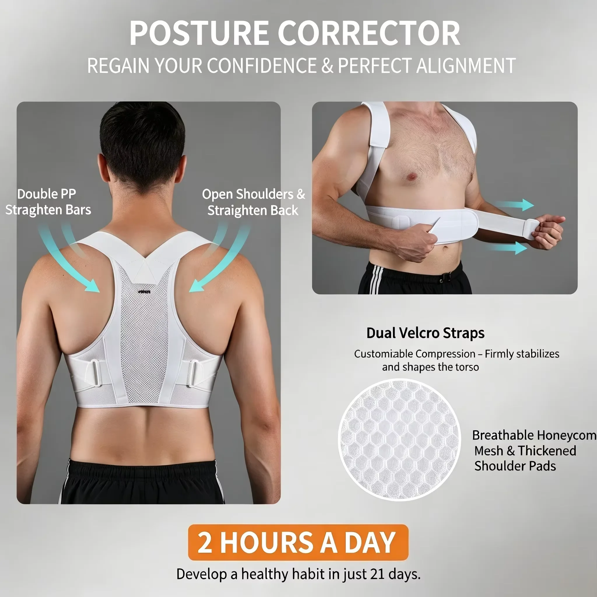 Penyangga Postur Tubuh VBOSI y - Posture Corrector Back Brace ulasan dan harga