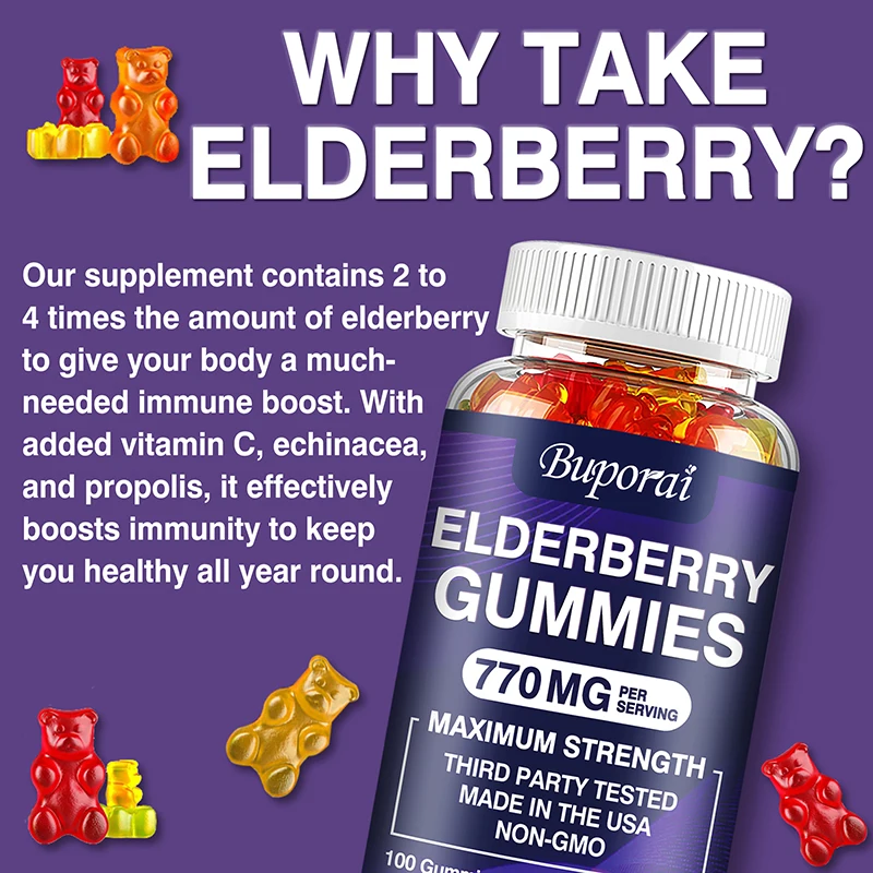 Permen Jeli Elderberry - Mengh - Health Wellness Gummies ulasan dan harga